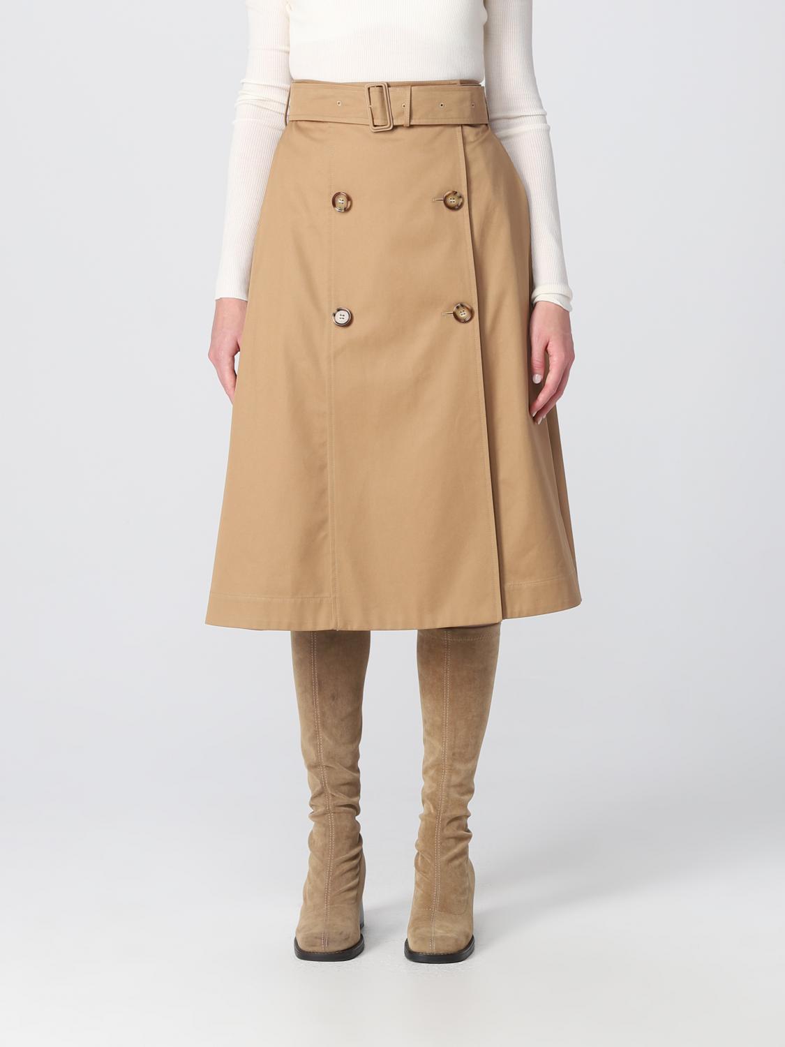 Burberry baleigh 스커트 in 개버딘