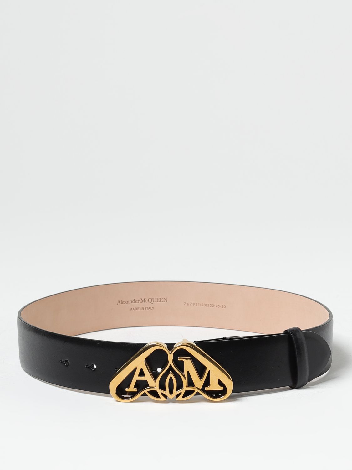 Alexander mcqueen 레더 벨트