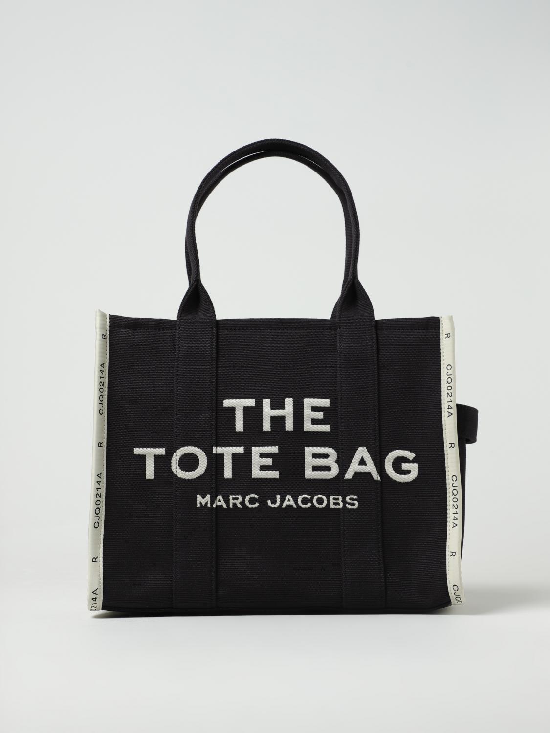 Marc jacobs ithe 라지 토트 백 n 캔버스 위드 자카드 로고