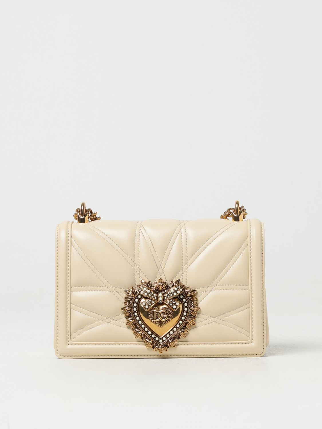 Dolce  gabbana devotion 백 in 퀼팅 레더