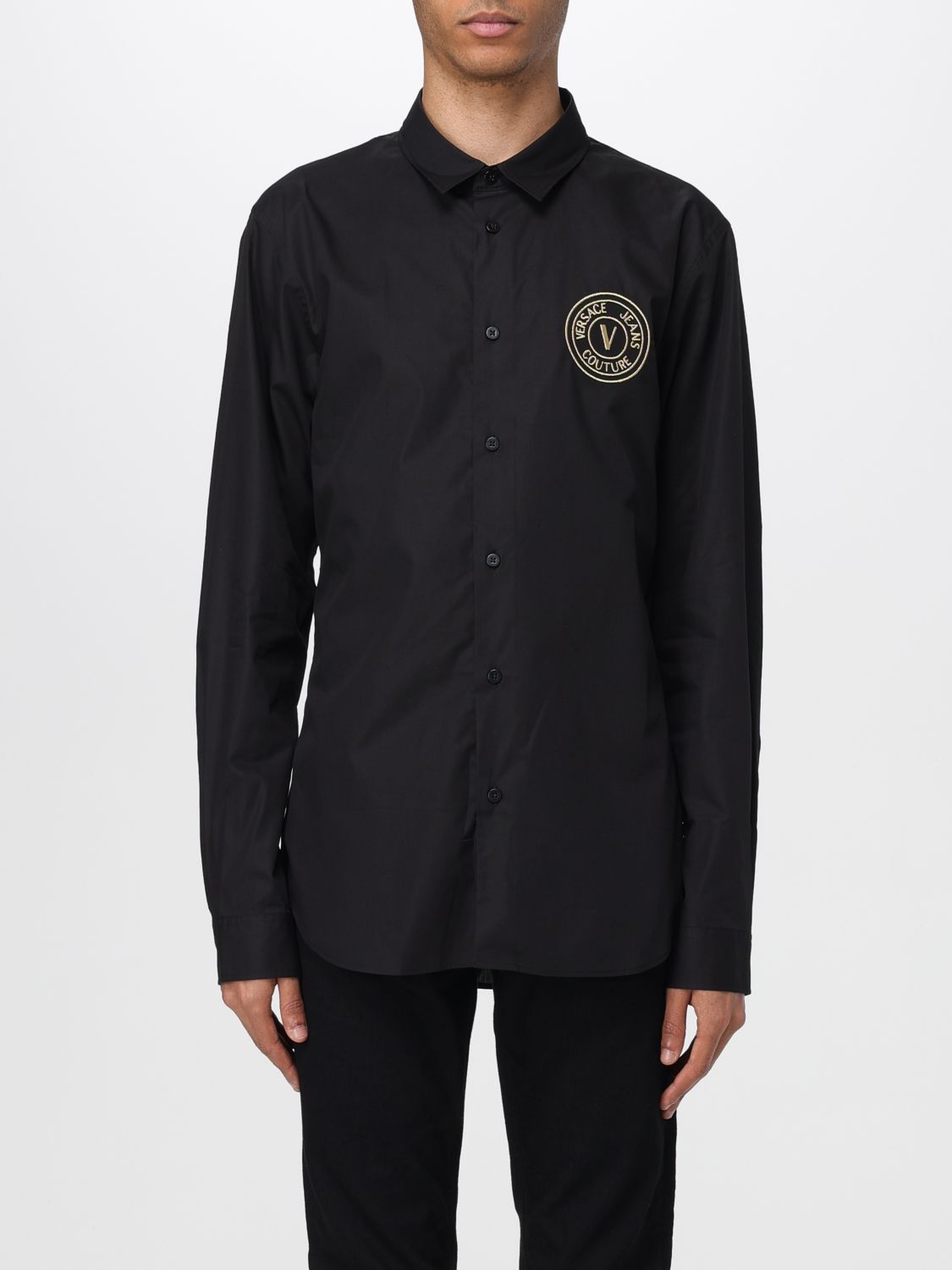 Mens 셔츠 Versace 진 꾸뛰르