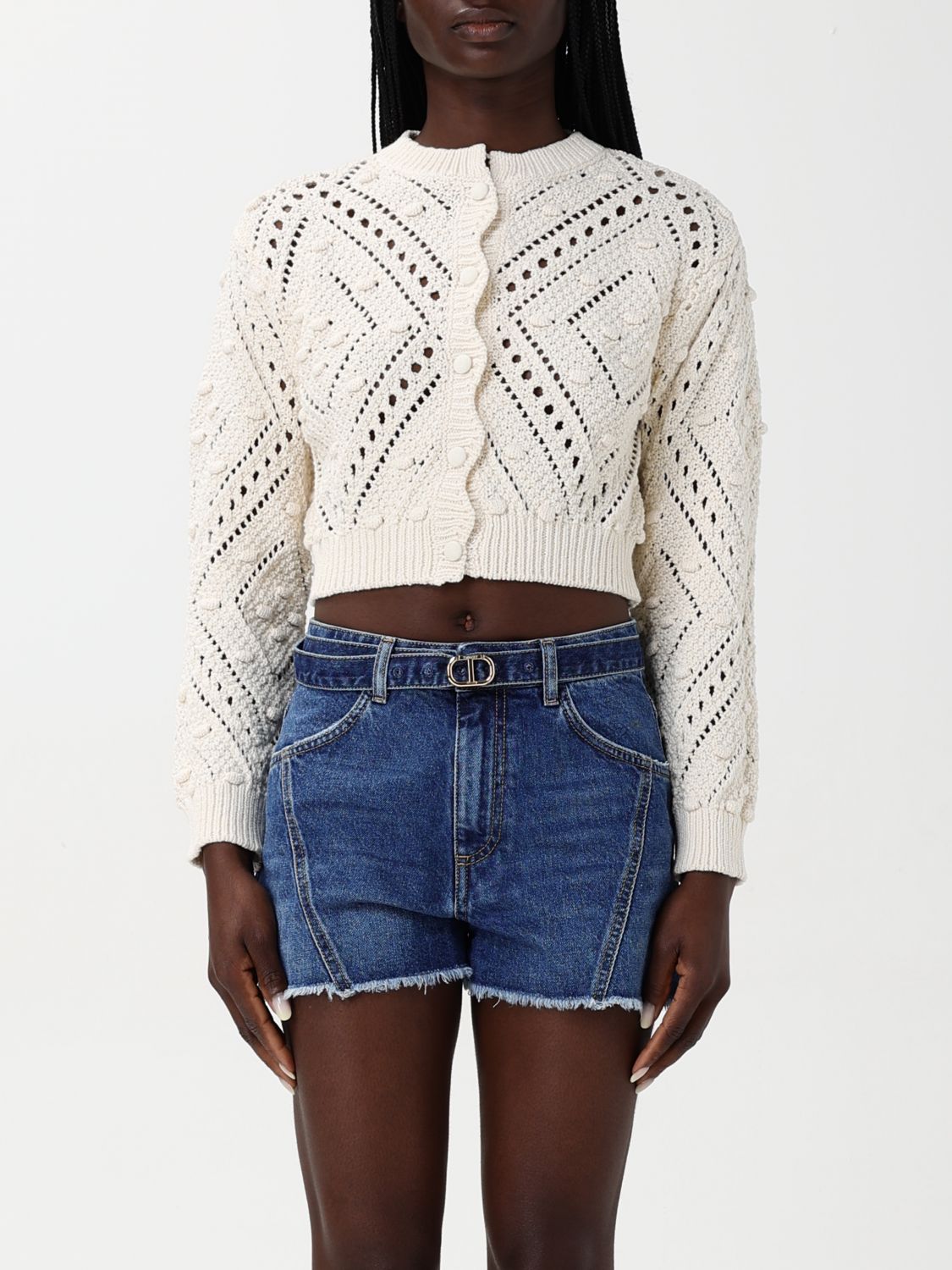 Womans 가디건 Twinset