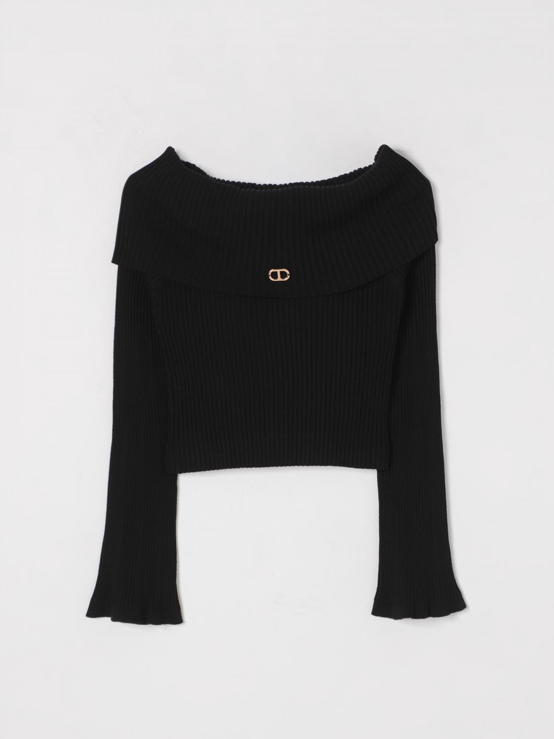 Little Girls 탑 Twinset