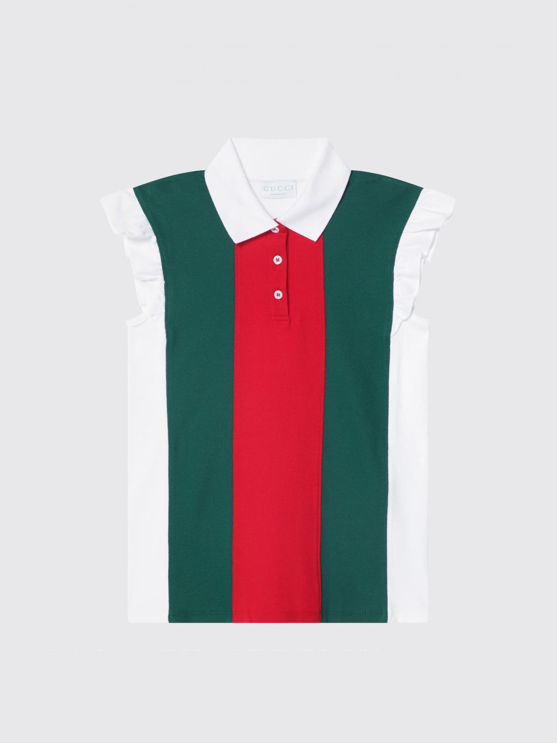 Little Girls 폴로 셔츠 Gucci
