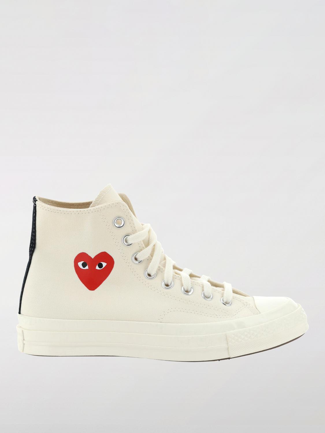 Mens 스니커즈 Comme Des Garçons Play X 컨버스