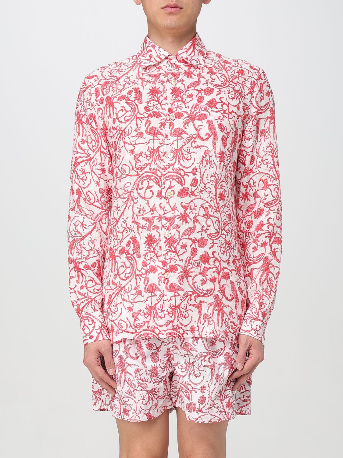 Mens 셔츠 Kiton
