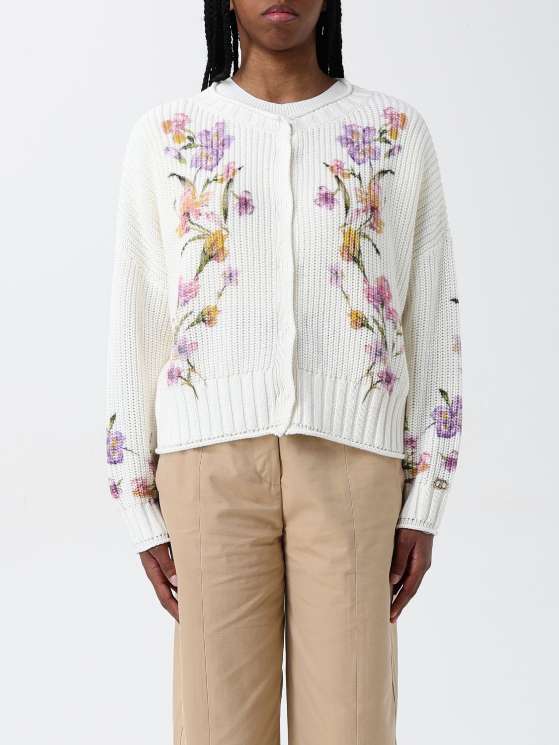 Womans 가디건 Twinset