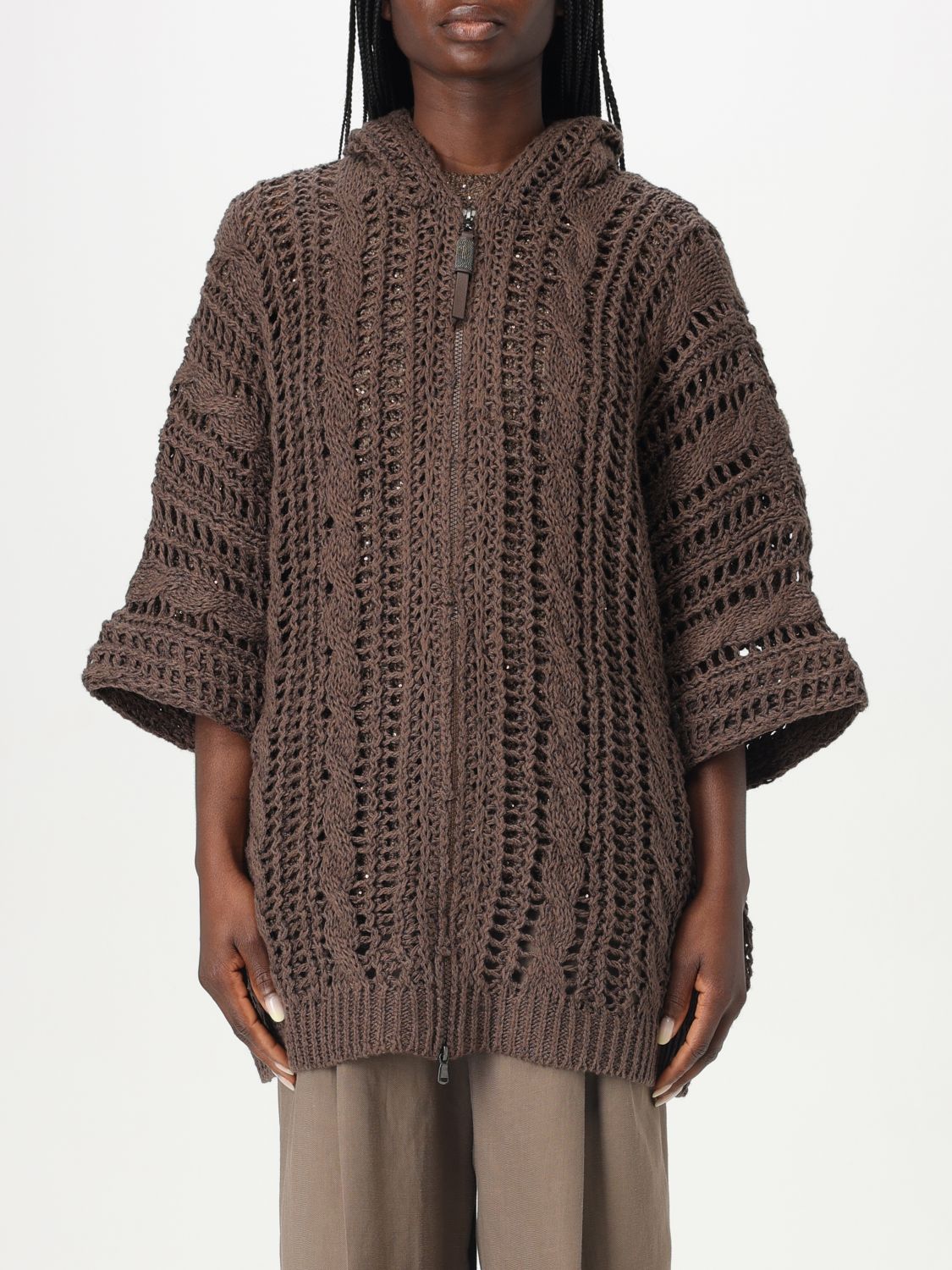 Womans 가디건 Brunello Cucinelli