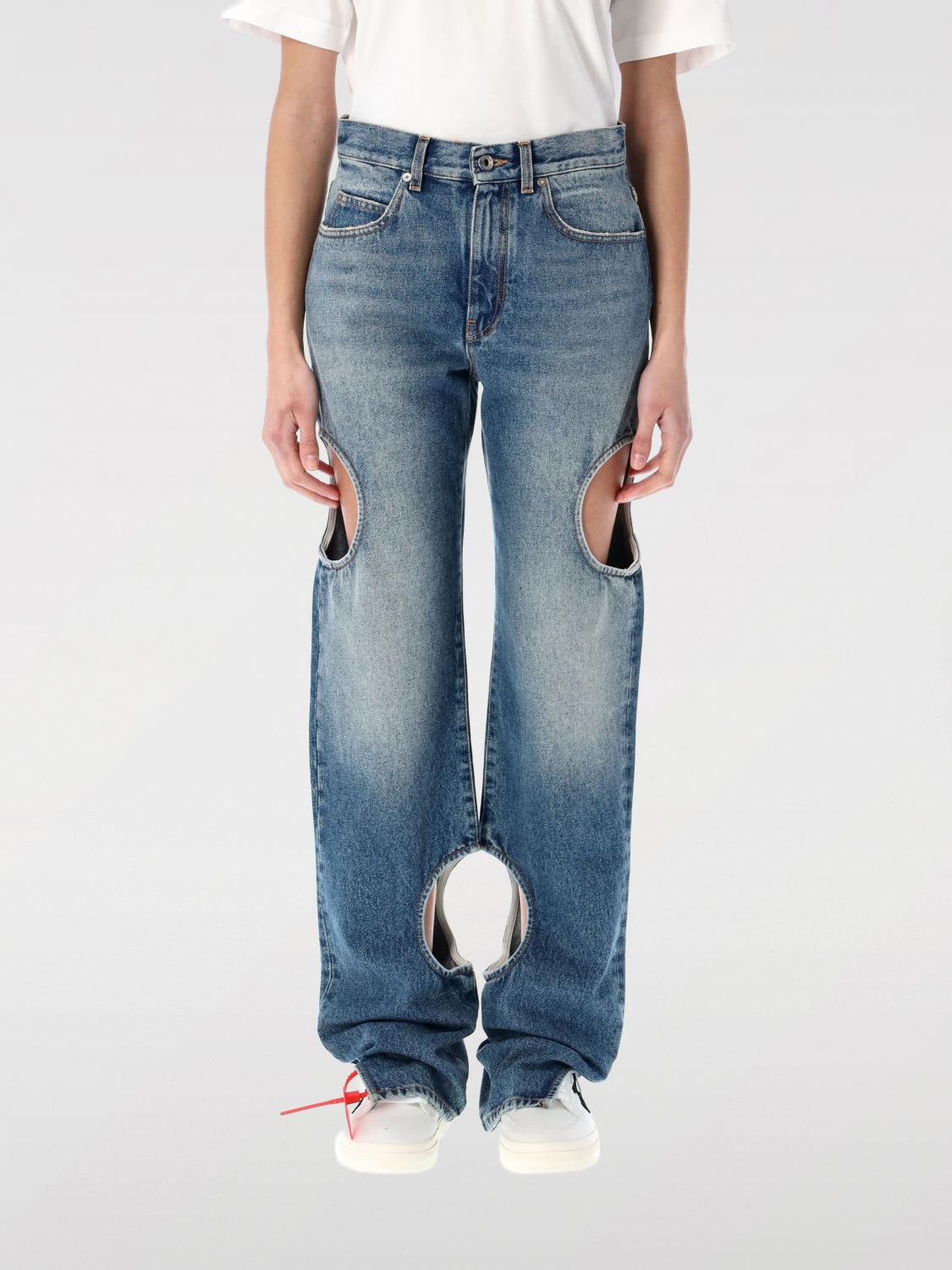 Womans 진 Offwhite