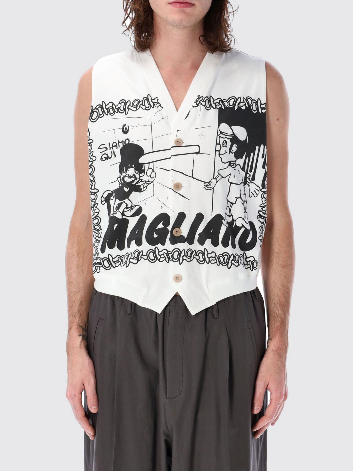Mens 수트 베스트 Magliano