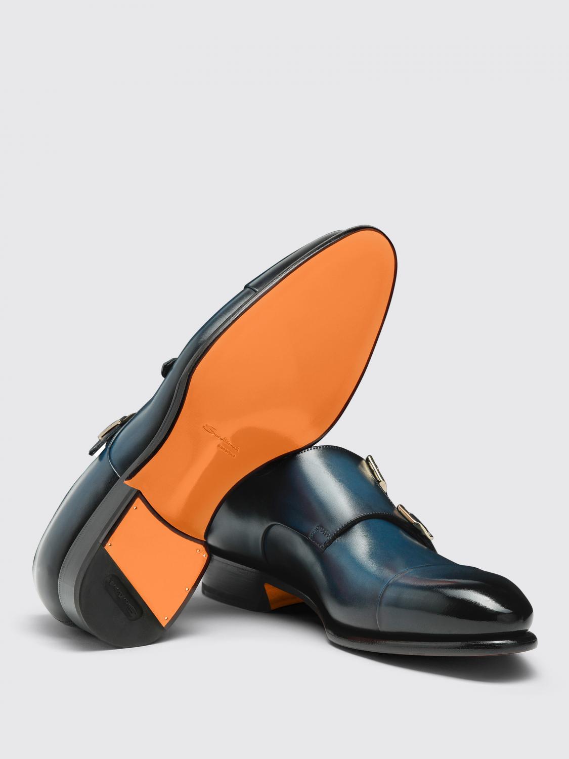 Mens 브로그 슈즈 Santoni