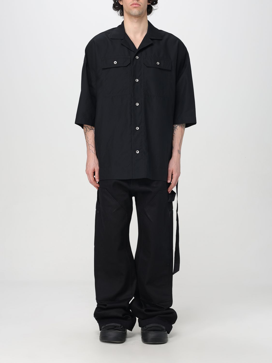 Mens 셔츠 Rick Owens Drkshdw