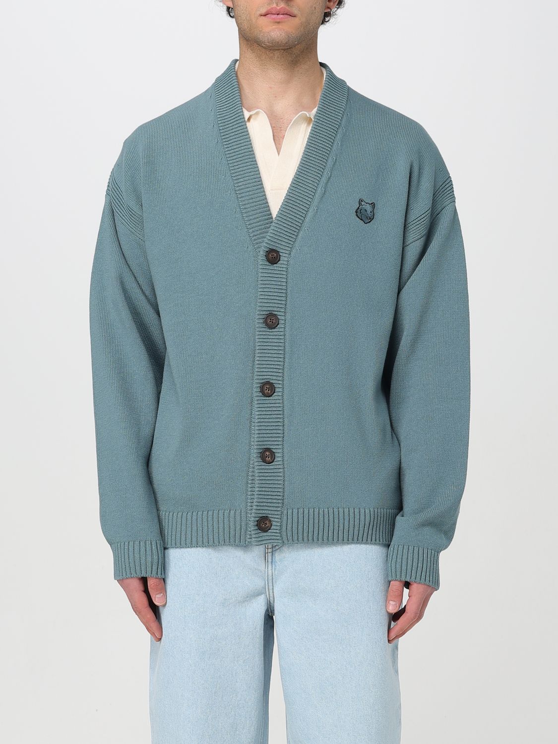 Mens 가디건 Maison Kitsuné