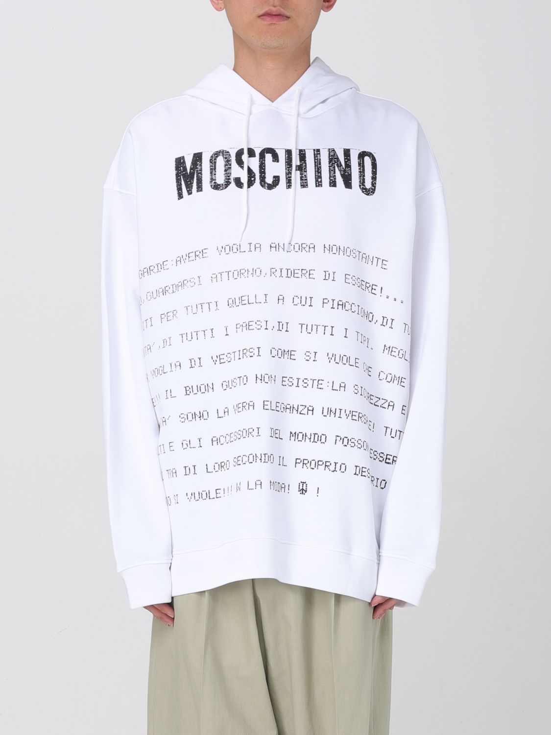 Mens 스웨트 셔츠 Moschino 꾸뛰르