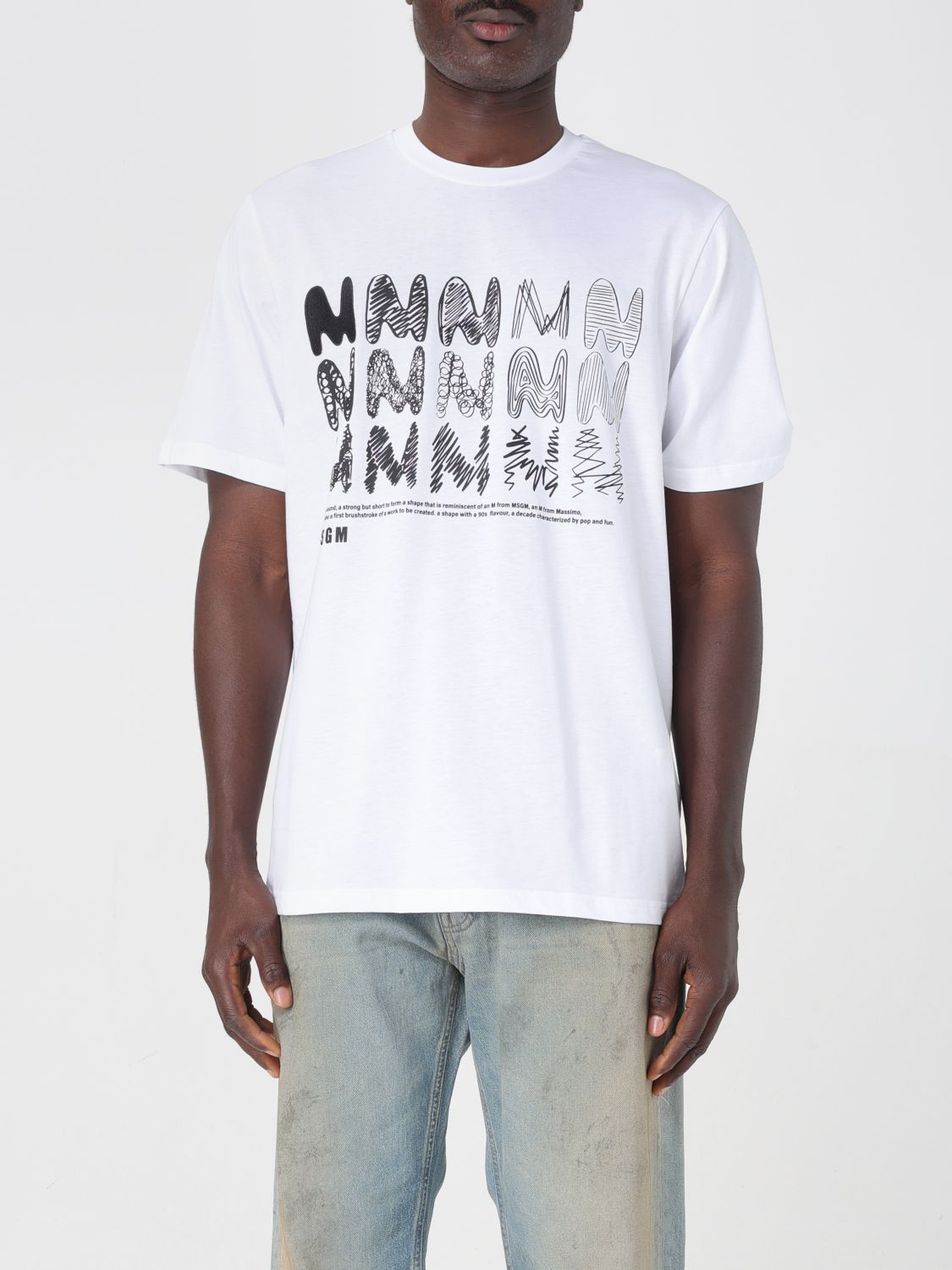 Mens 티셔츠 Msgm