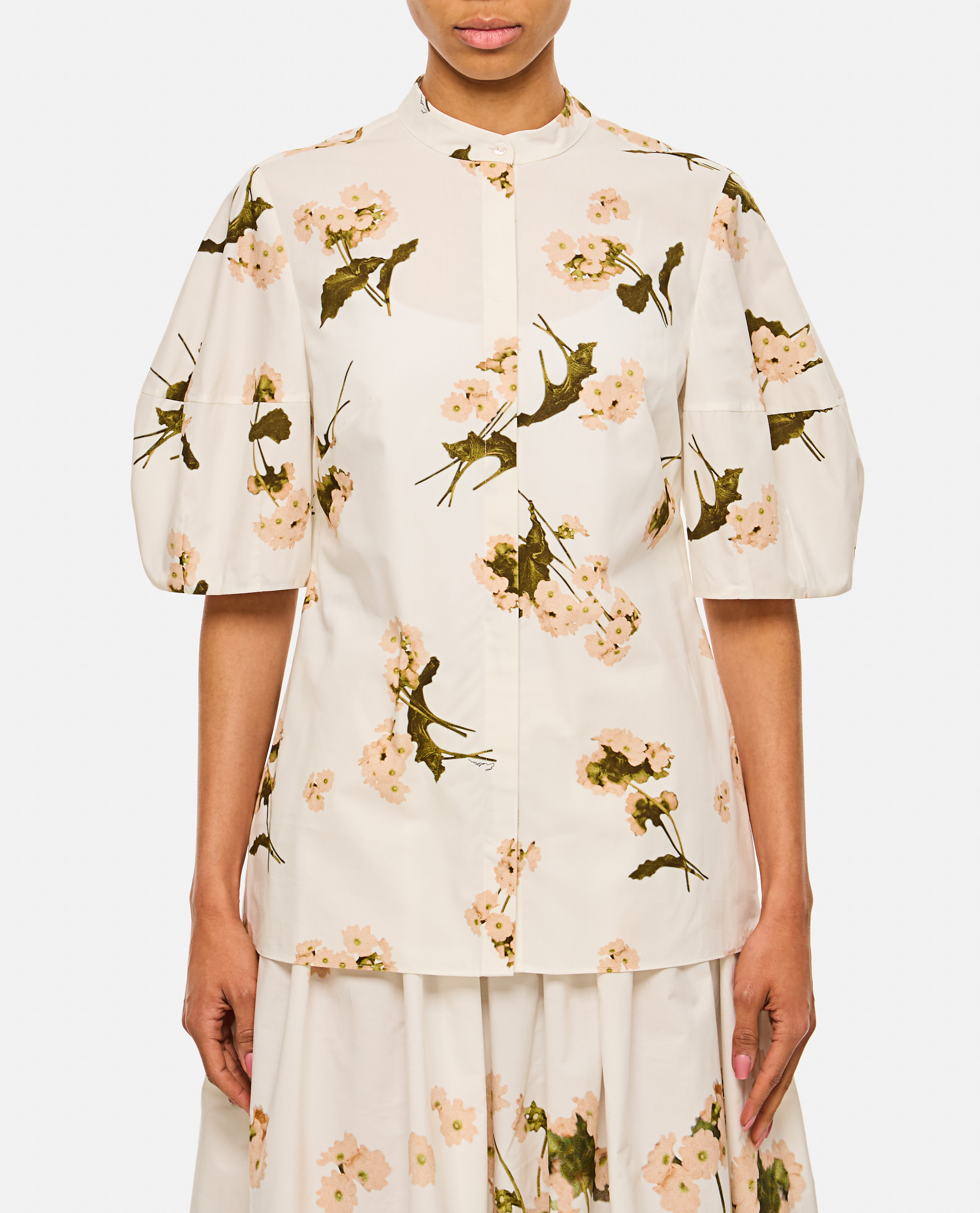 쇼츠 SLEEVED 플라워 셔츠