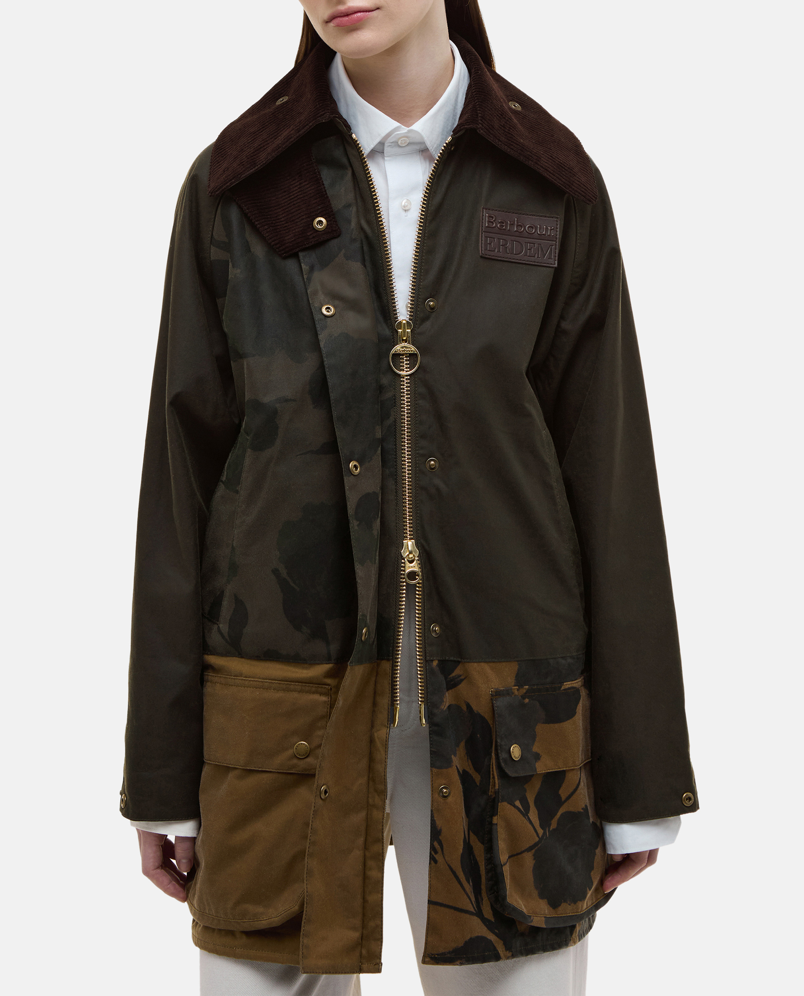 왁스 자켓 BARBOUR X ERDEM BEAUFLOWER