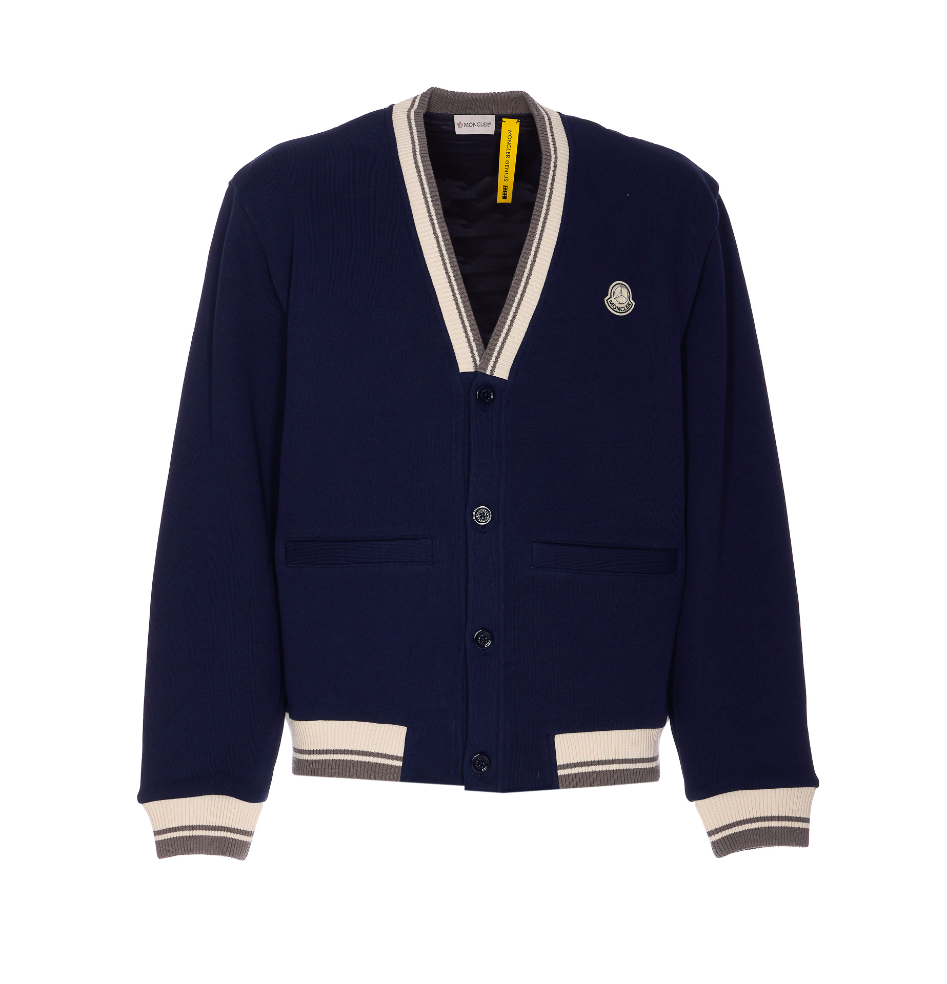MONCLER X MERCEDES BENZ BY NIGO 로고 패딩 스웨트 셔츠