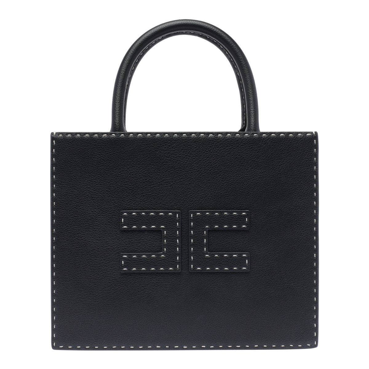 스몰 로고 핸드백 위드 CONTRASTING STITCHING