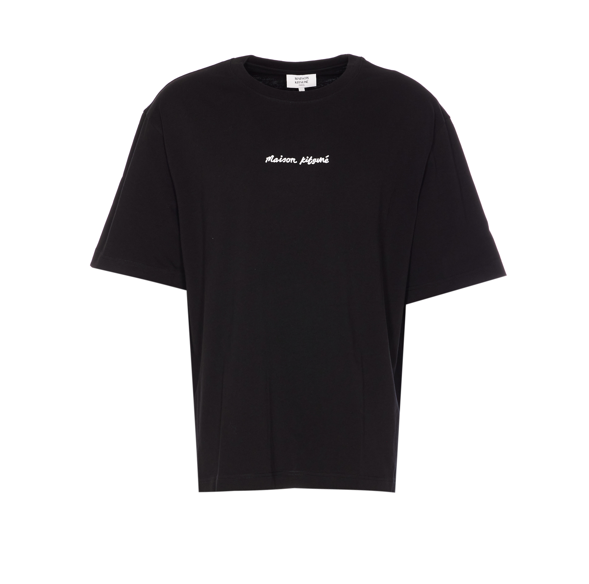 MAISON KITSUNE 자수 로고 티셔츠