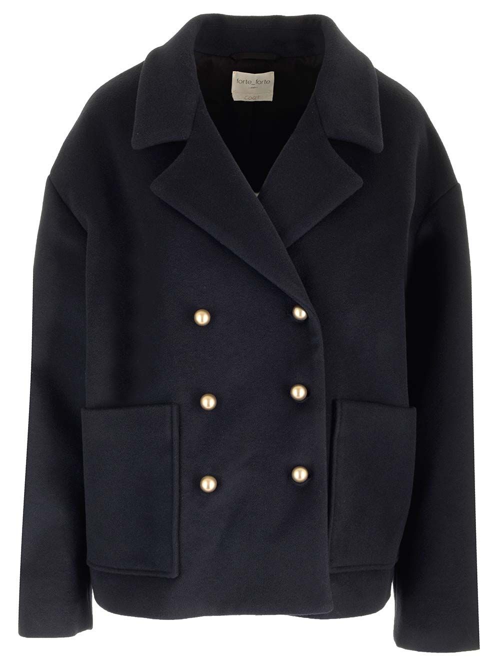 피코트 in 캐시미어 블렌드 velour cloth