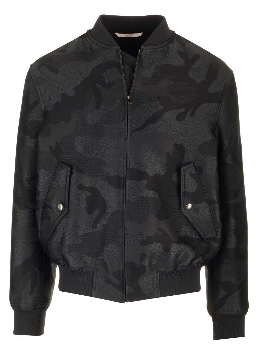 봄버 자켓 위드 ALLOVER CAMOUNOIR 패턴