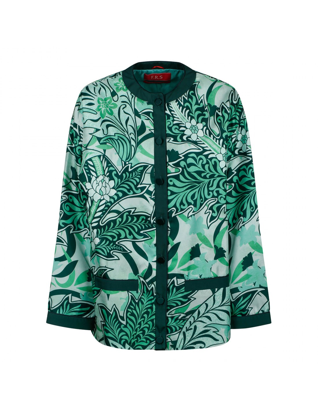 Ligea 실크 트윌 shirtjacket