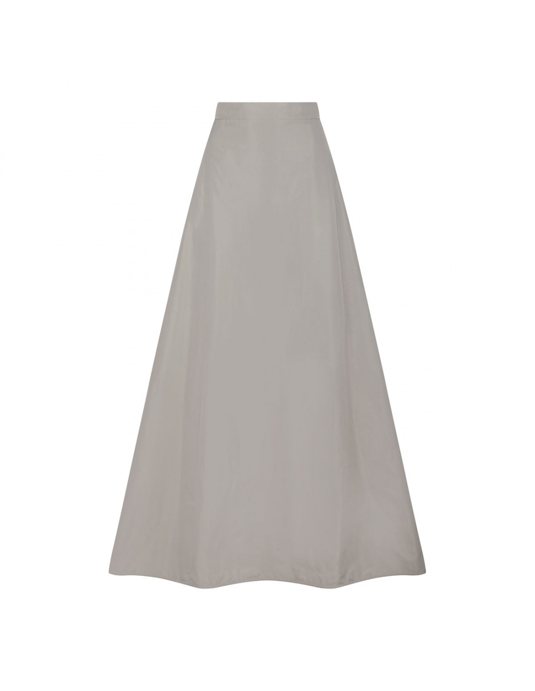 그린 taffeta 맥시 스커트
