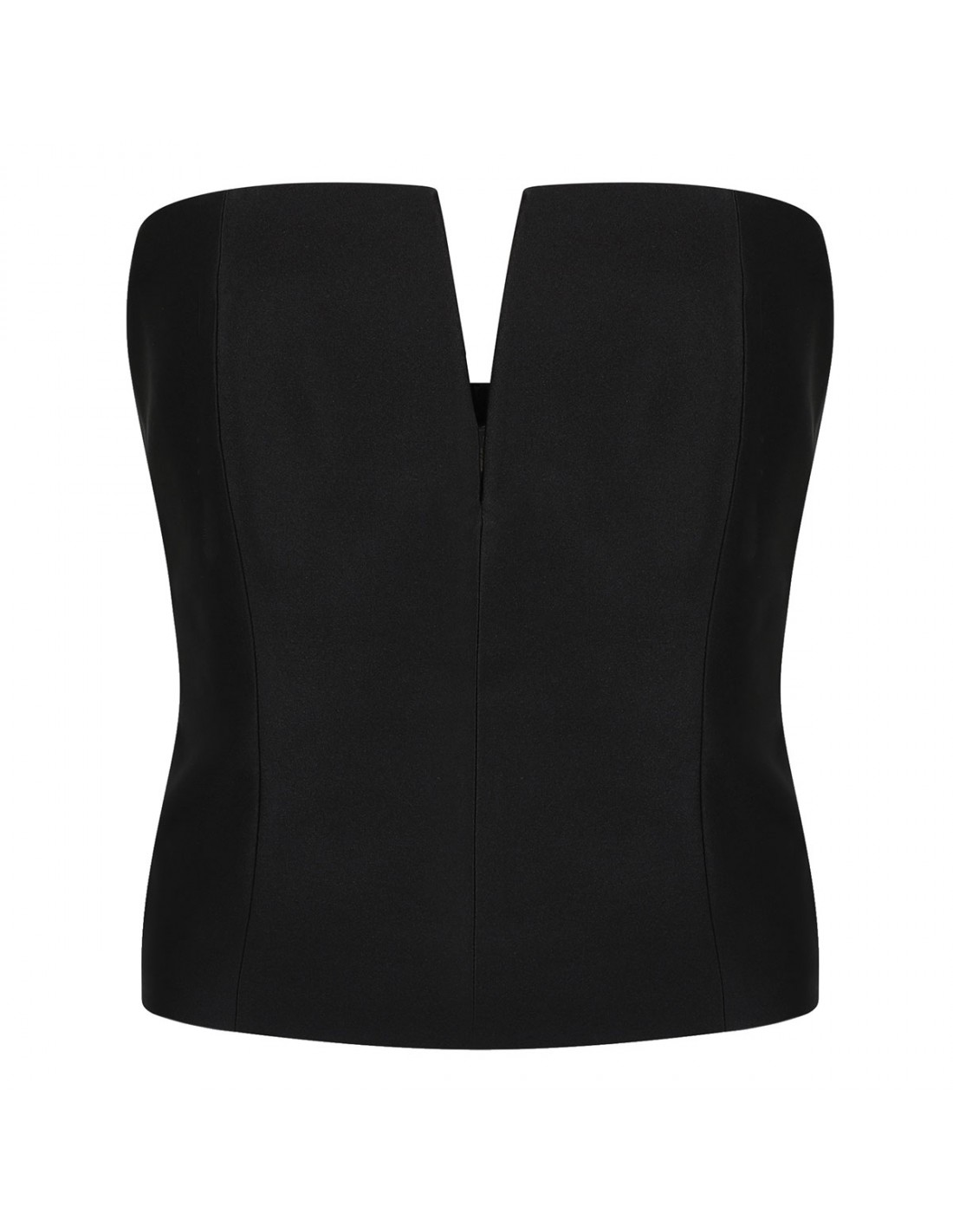 스트랩리스 taffeta 탑