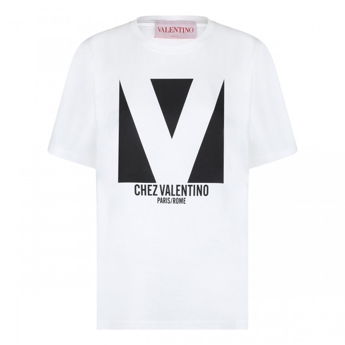 Chez Valentino 프린트 티셔츠