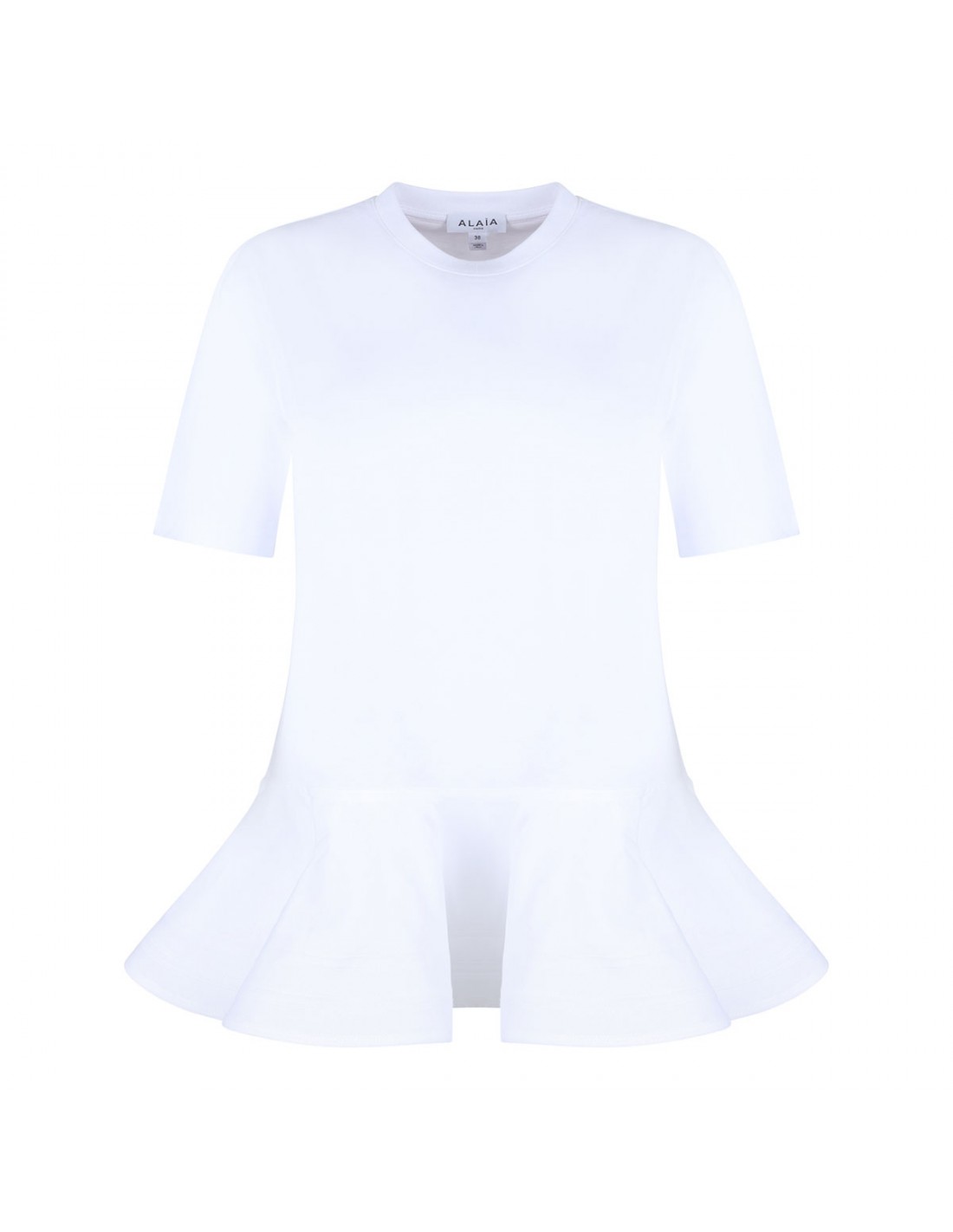 Peplum 화이트 티셔츠