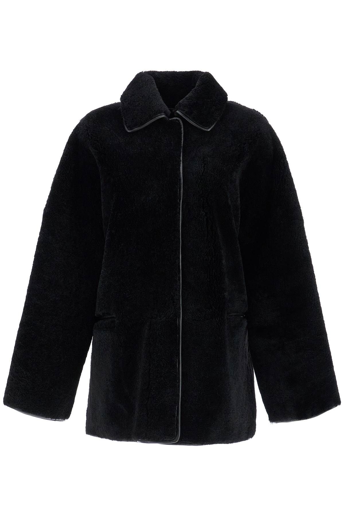 블랙 Lambskin ShirtJacket  Residenza 725