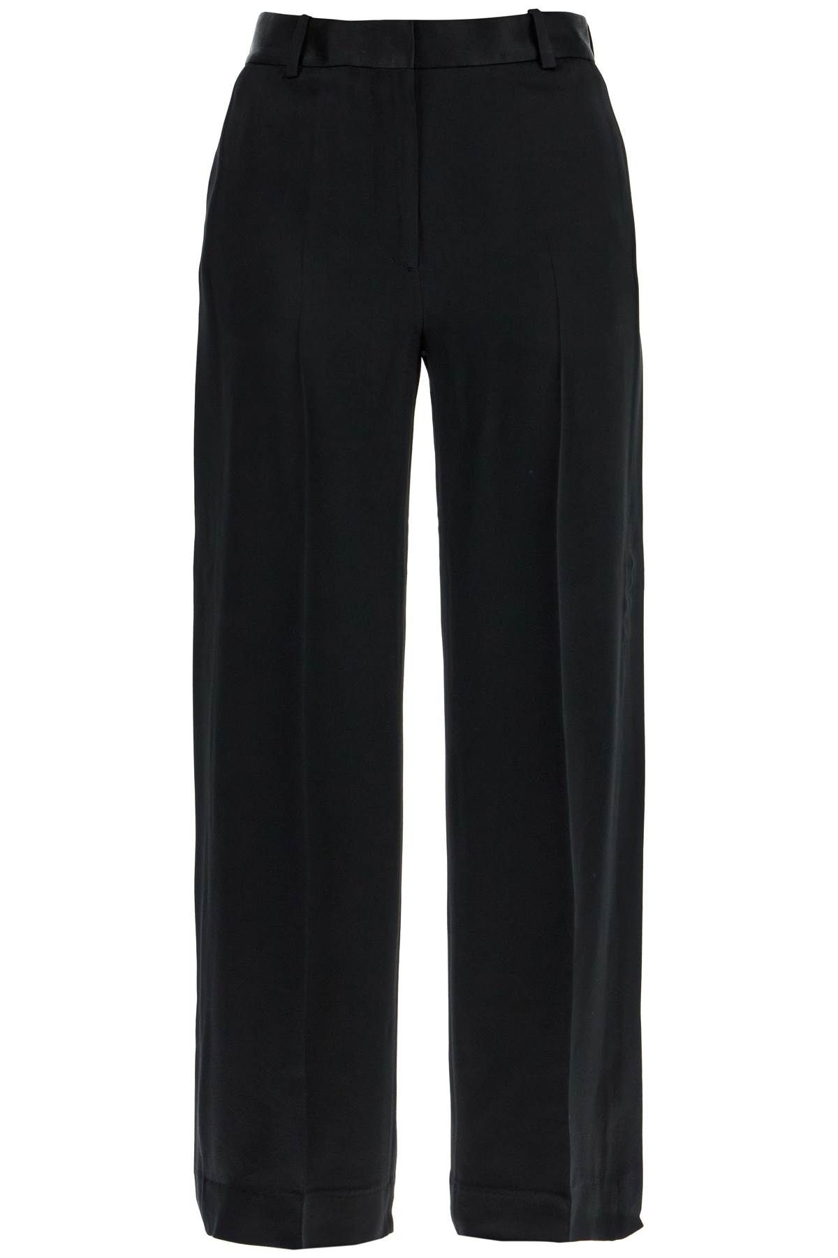 TOTEME Womens 하이웨이스트 블랙 팬츠  Residence 725