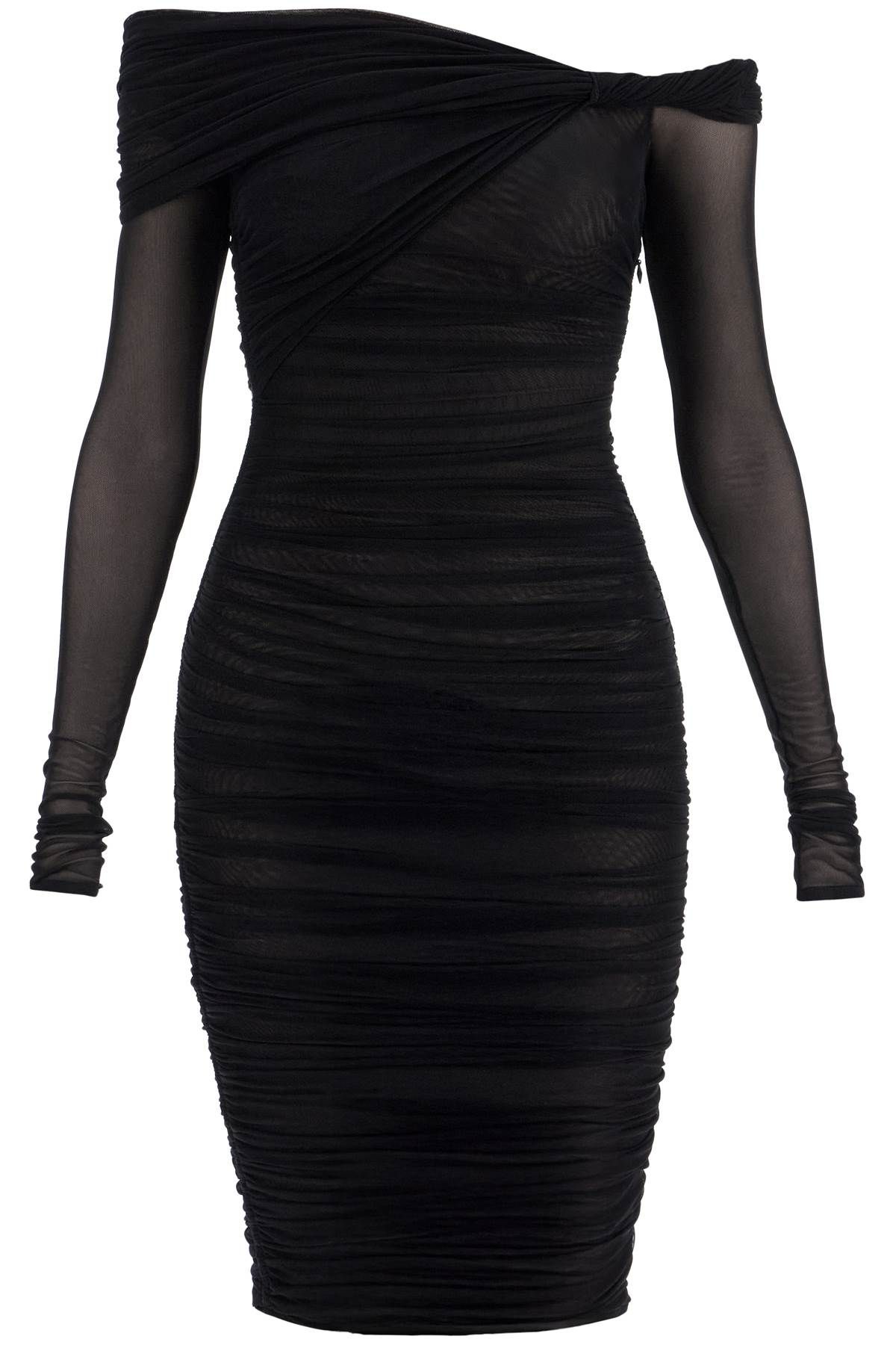 블랙 오프숄더 슬림 핏 MUGLER SS 2025  Residenza 725