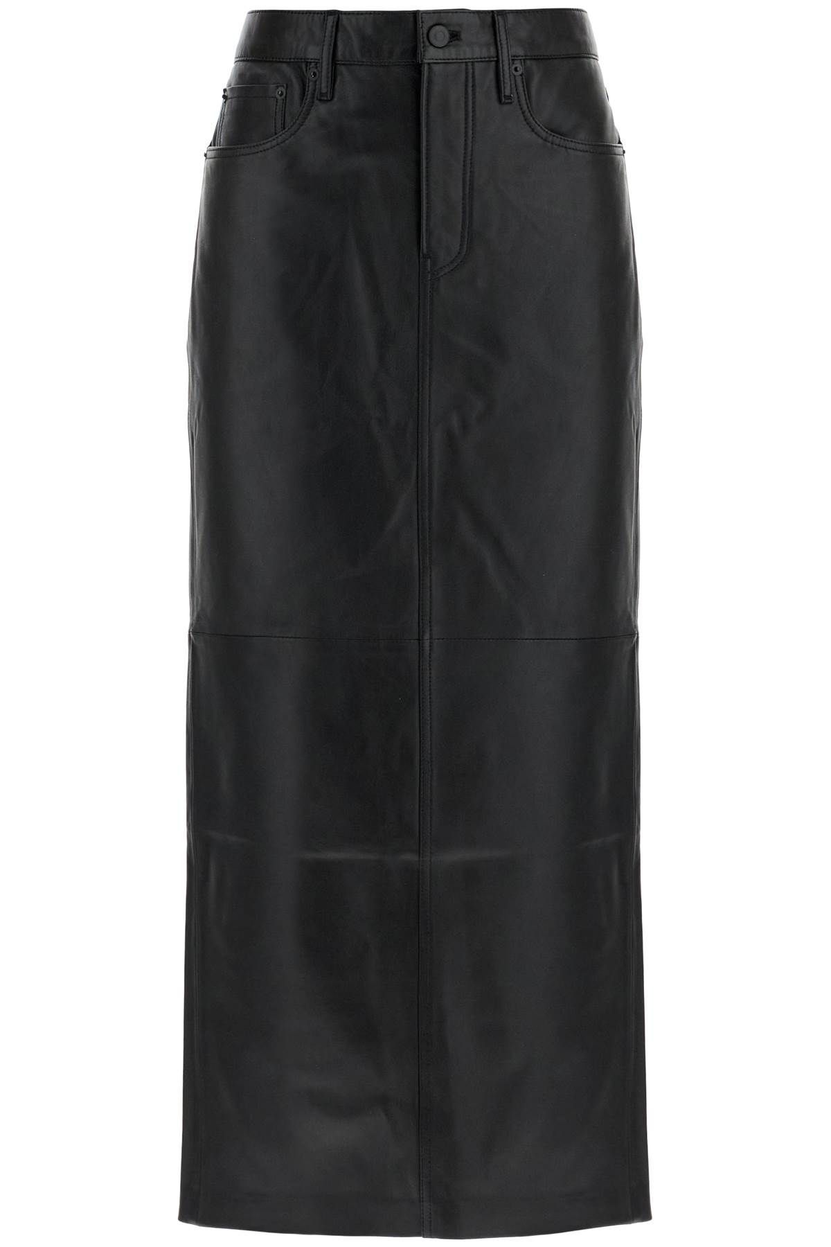 레더 column 스커트 for women