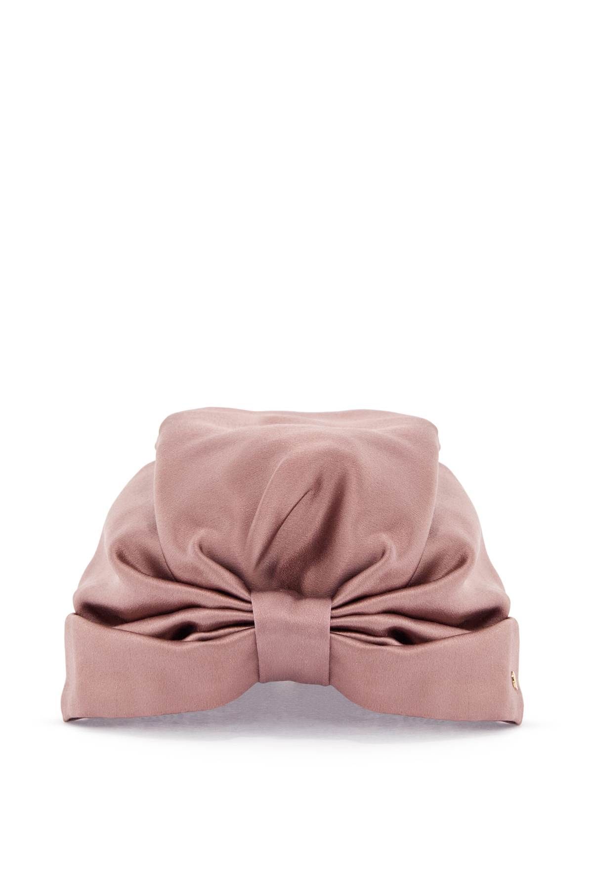 wraparound 실크 turban 위드 voluminous 이펙트 in 베이지 and 골드