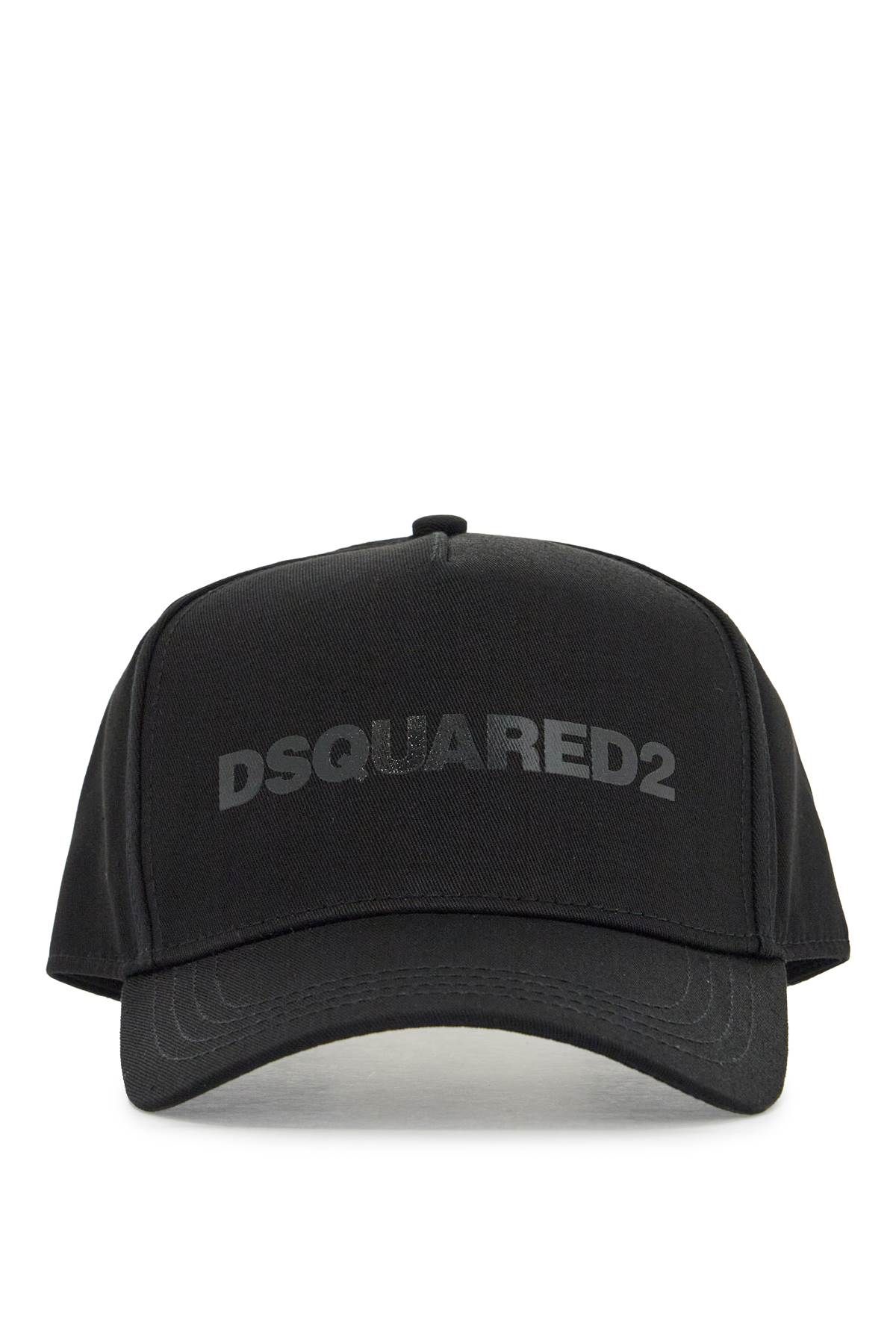 cappello da 베이스볼 nero con 로고 grigio e visiera curvata