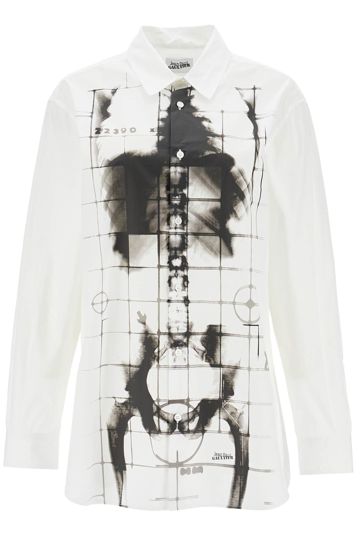 코튼 셔츠 Skeleton 프린트 Jean Paul Gaultier  Residenza 725
