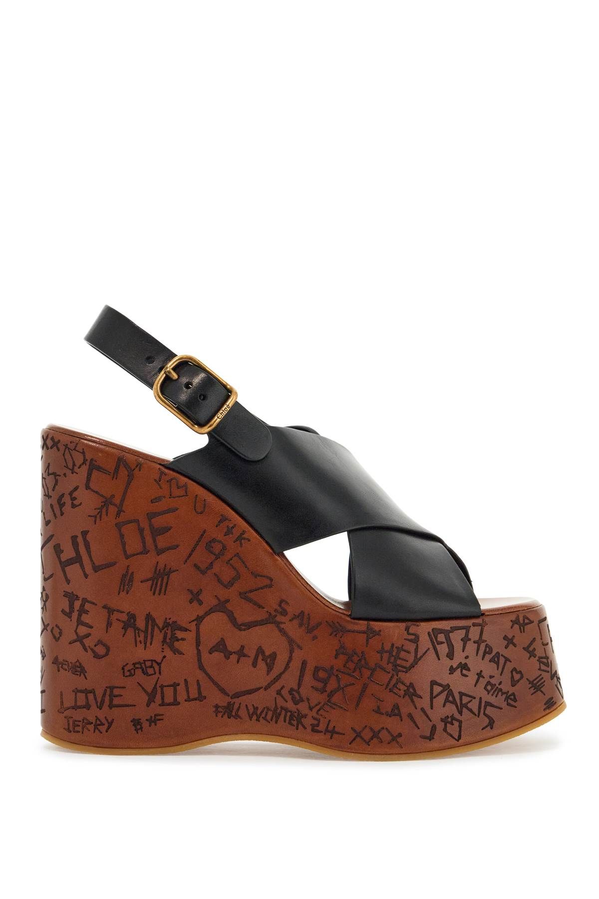 Chloé Maxime 슈즈 블랙 웨지  Residenza 725