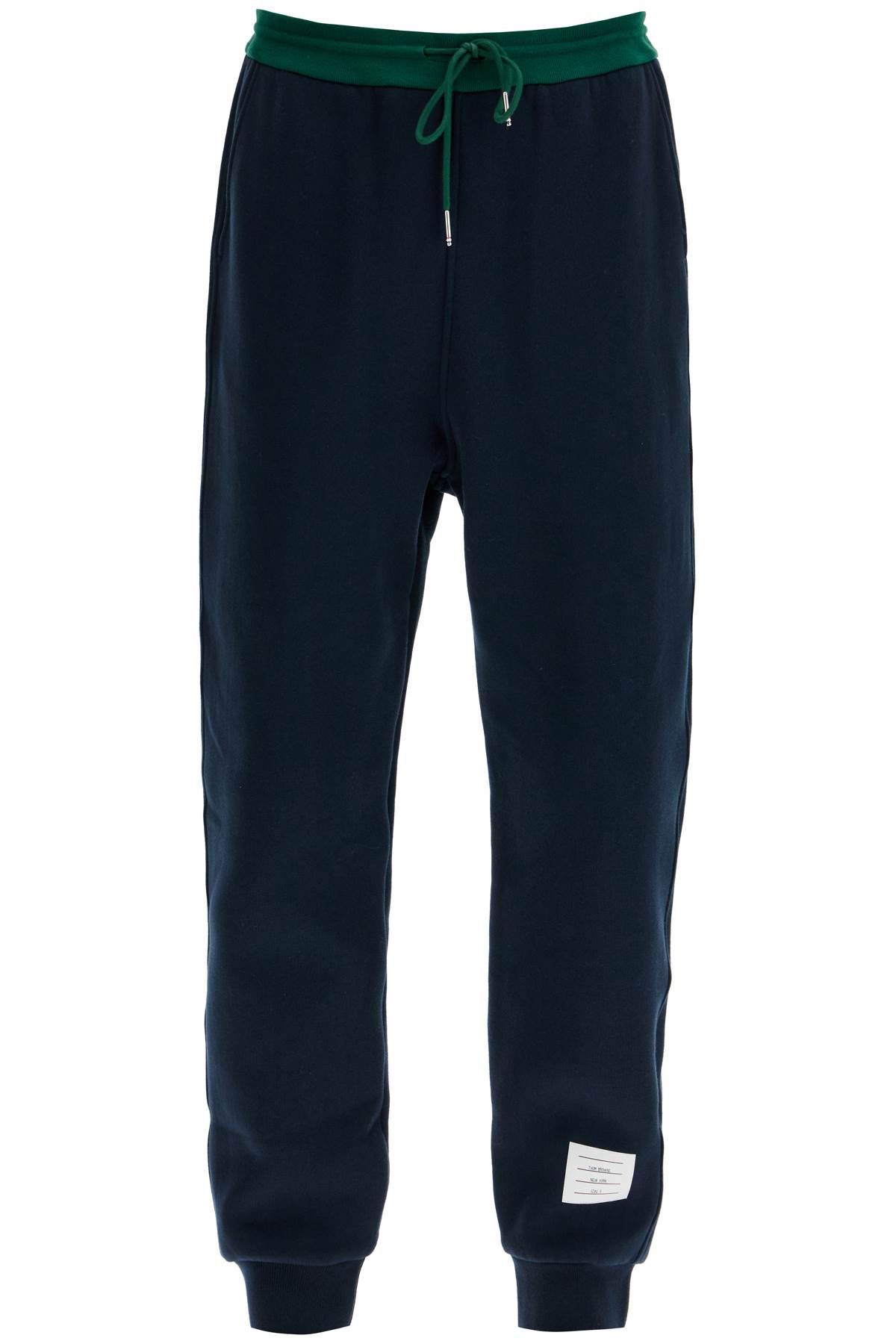컬러 블럭 플리스 조거 for men