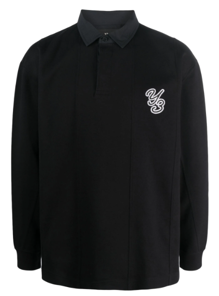 Y3 RUGBY LS 셔츠 블랙