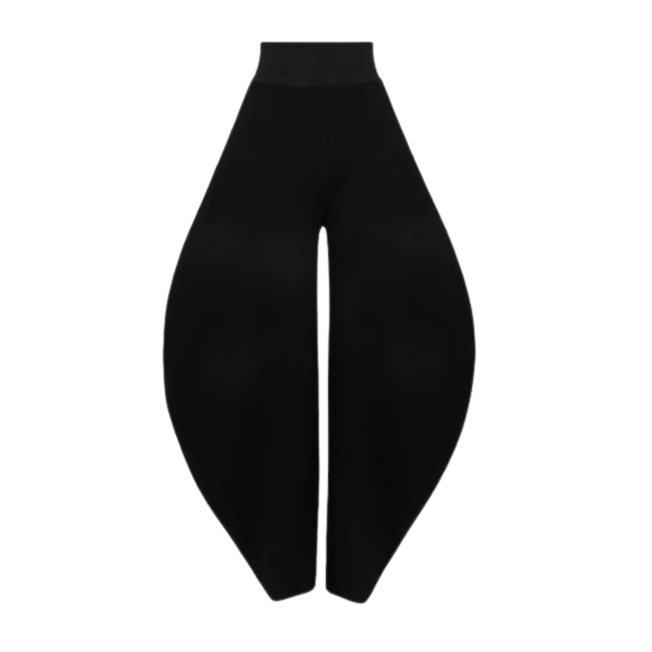 ALAIA 라운드 팬츠 블랙