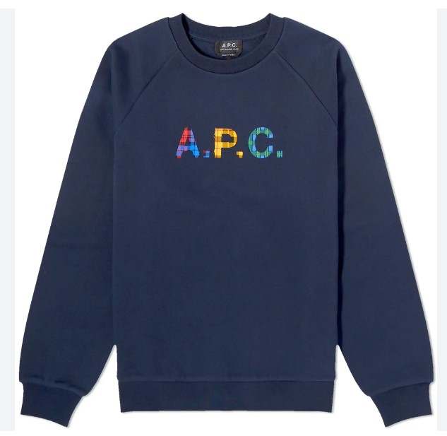 APC VICKY 스웨트 셔츠 다크 네이비 블루