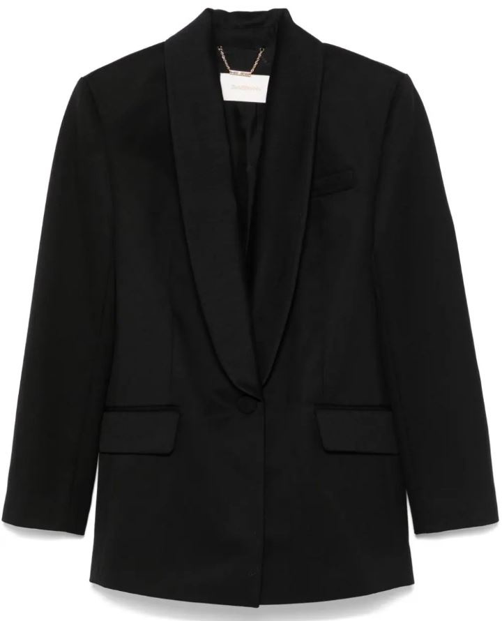 ZIMMERMANN ILLUSTRATION 숄 TUX 자켓 블랙