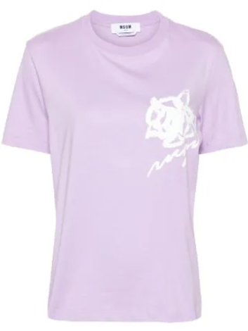 MSGM 티셔츠 라일락