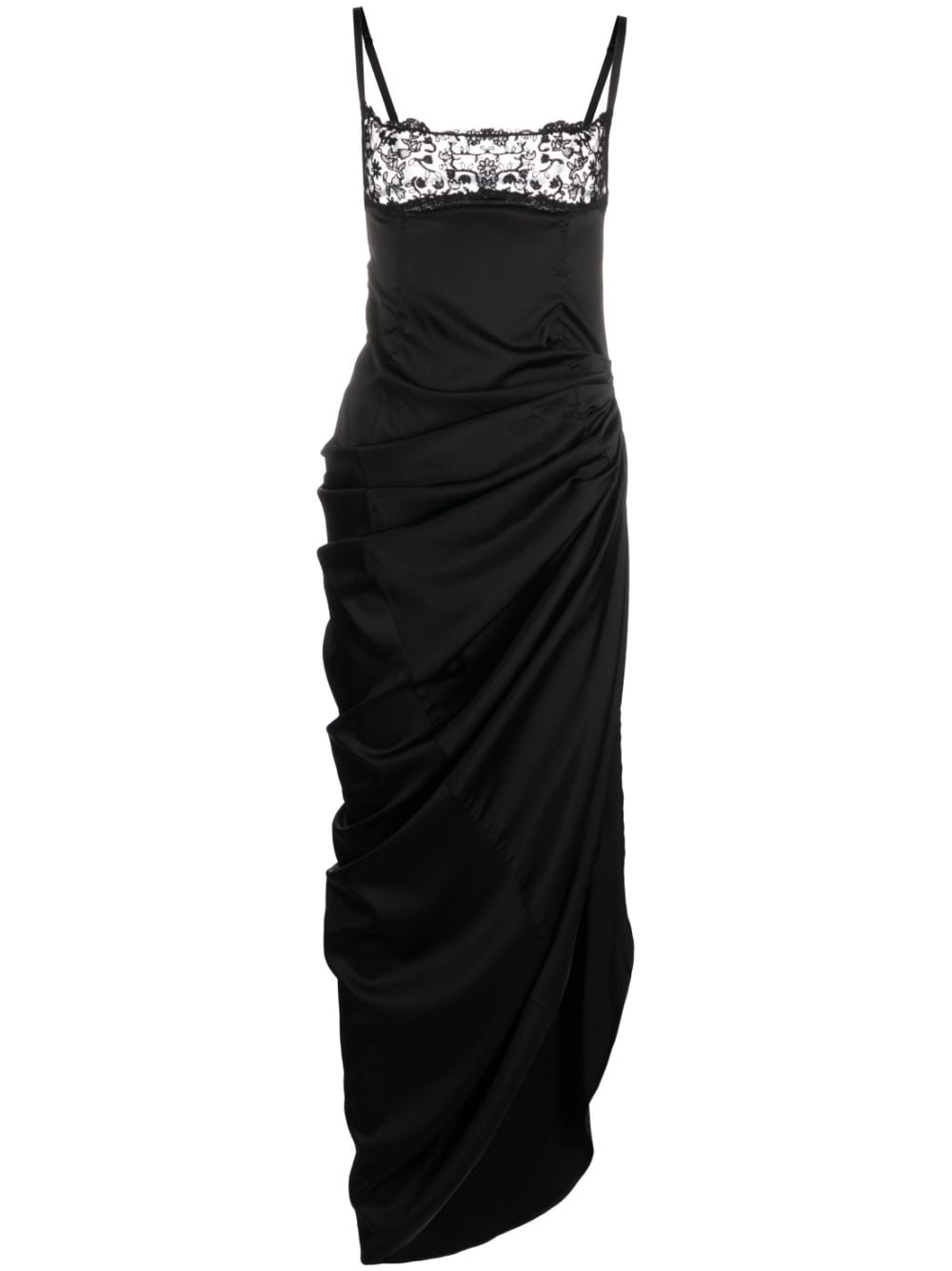 233DR0731495BLACK LA SAUDADE LONGUE BRODÉE 드레스