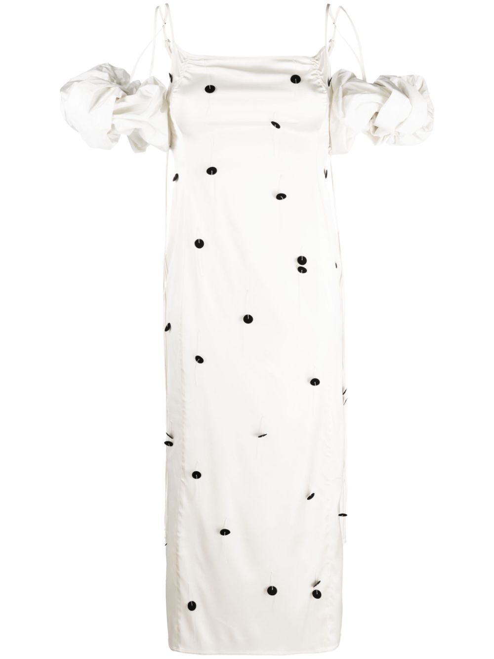 233DR0741000OFFWHITEBLACK LA ROBE CHOUCHOU 롱 드레스