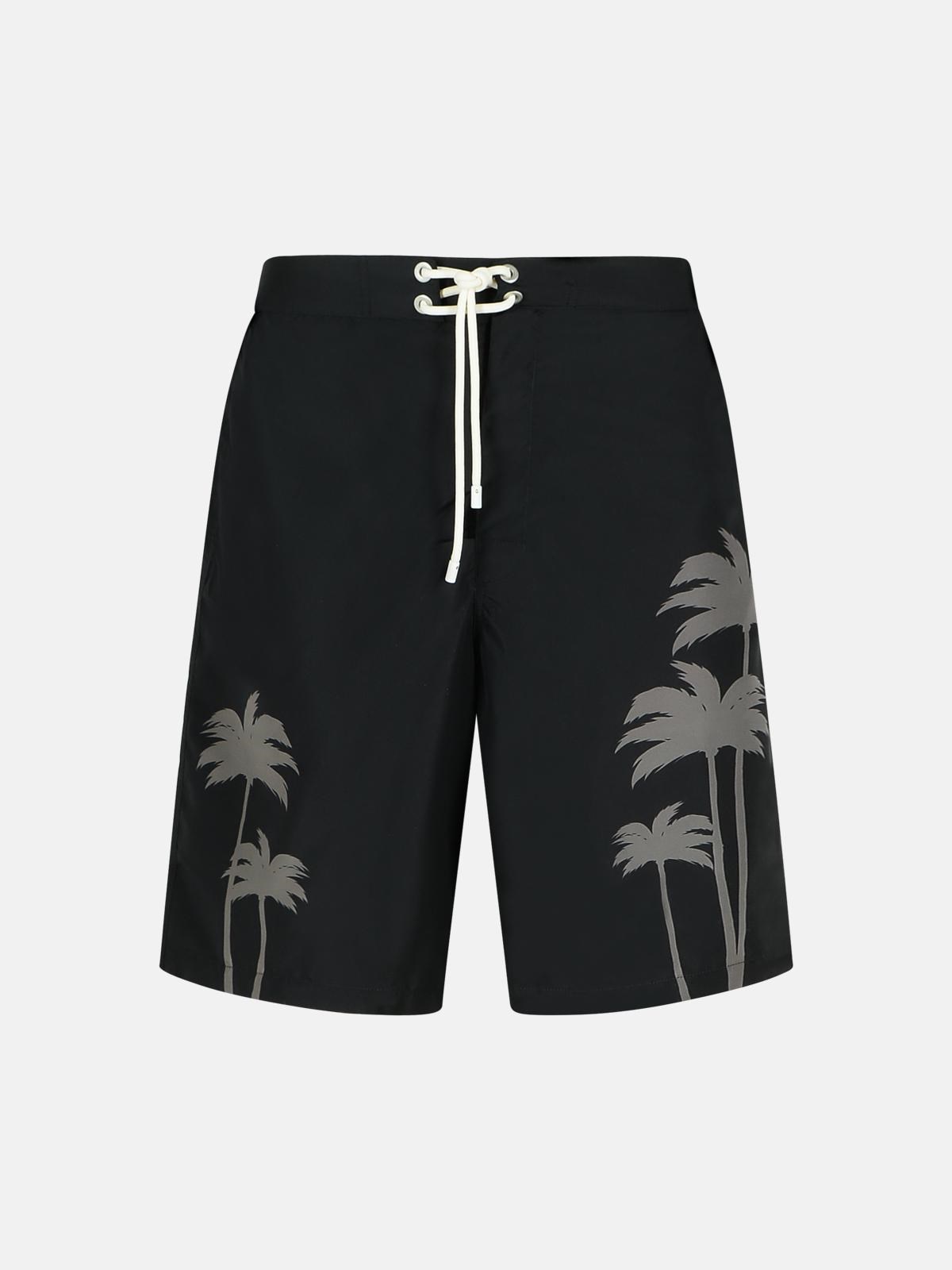 PALMS 블랙 폴리에스터 스윔수트