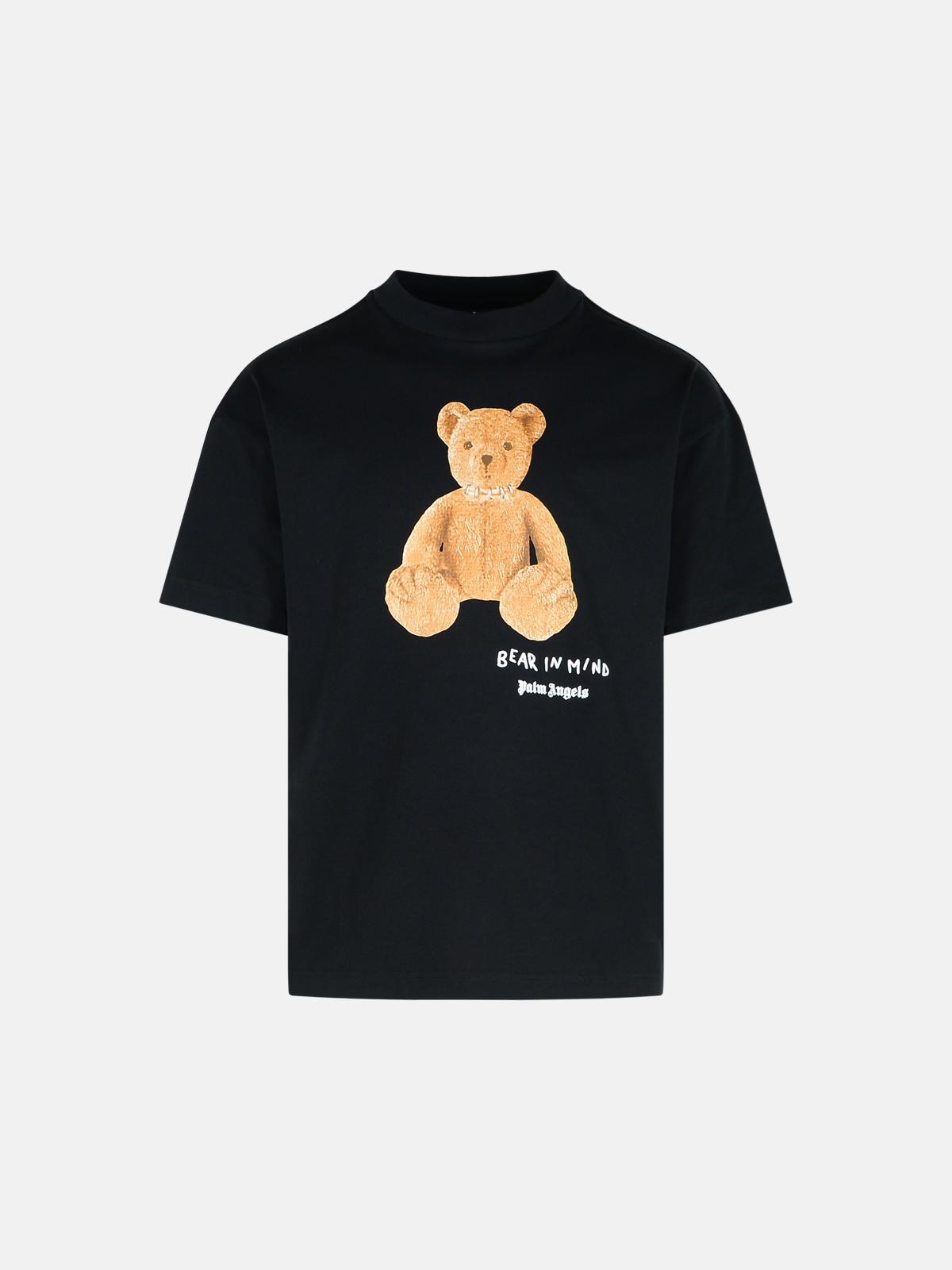 BEAR 블랙 코튼 티셔츠