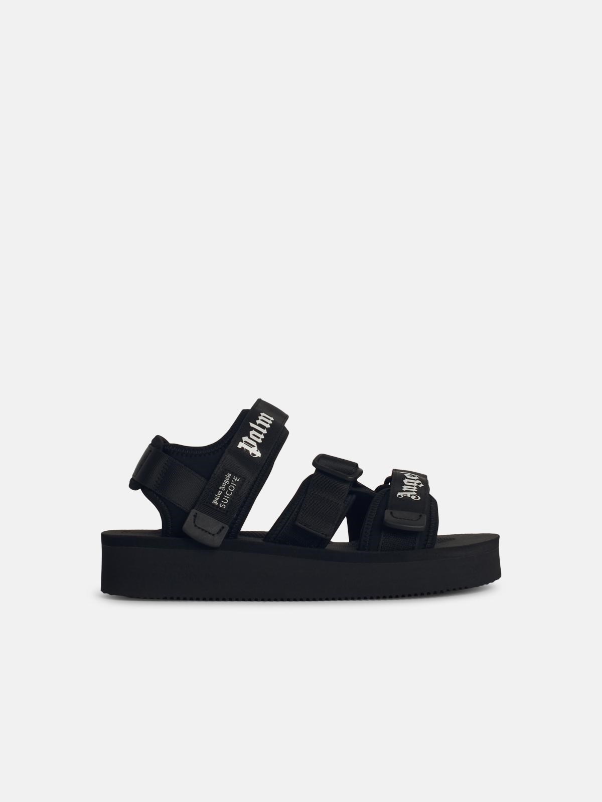KISEE 블랙 SYNTHETIC FIBRE 샌들